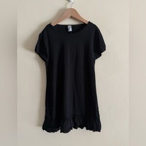 ZARA RARE Vintage Y2K Girls Cotton Ruffle Hem Cotton Dress 9-10